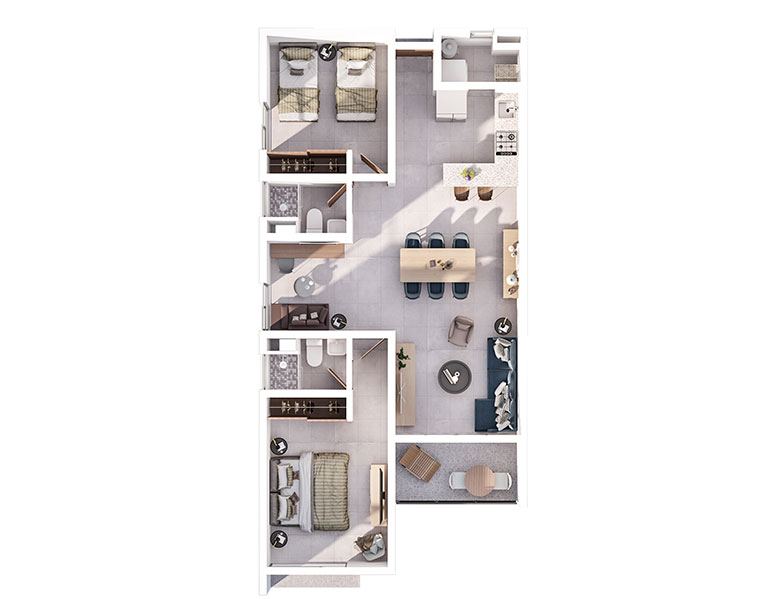 Ventana Sur, planta arquitectónica 1