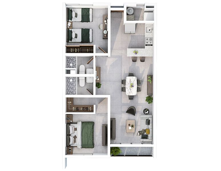 Ventana Sur, planta arquitectónica 2
