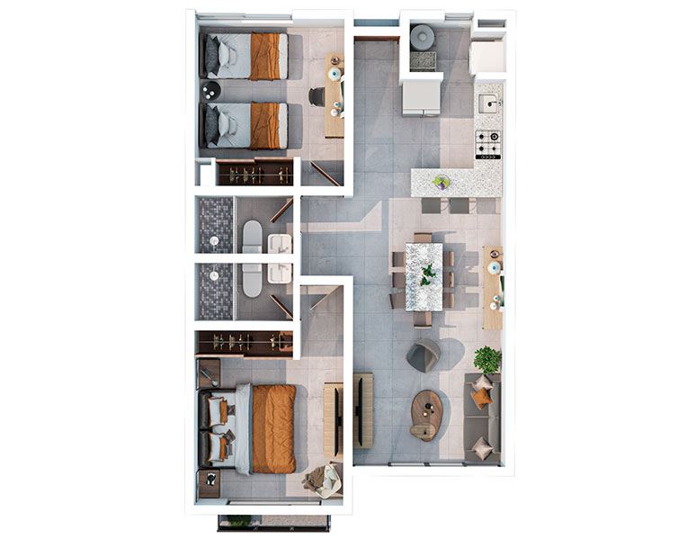 Ventana Sur, planta arquitectónica 3